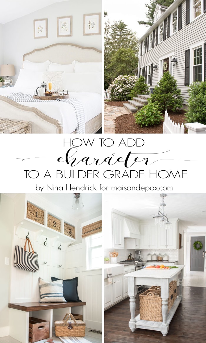 5 Tips for Adding Character to a Builder Grade Home: We can't all live in historic homes, but these tips on how to add character to your builder grade home will not only bring beauty into your space but even add value to your home!