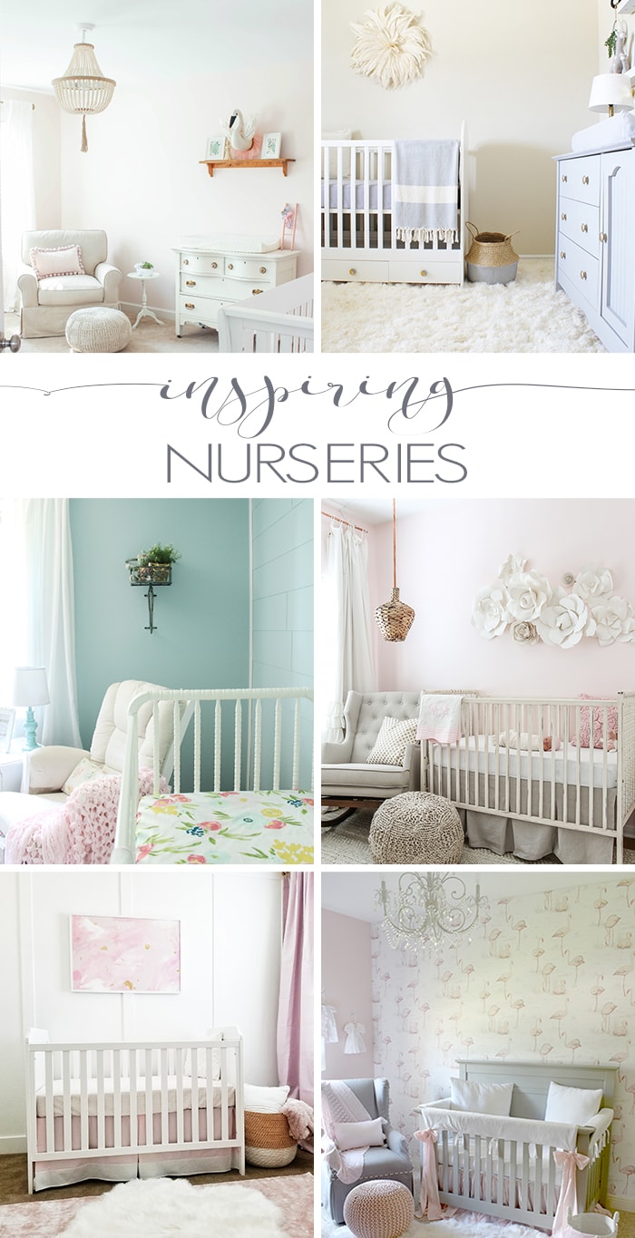 Looking for nursery decorating ideas? Don't miss these inspiring nurseries, full of diy projects, incredible nursery sources, and beautiful nursery decor ideas.