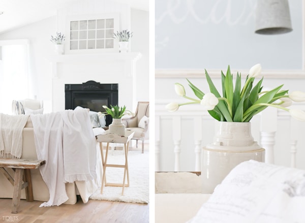 Gorgeous white living room: neutral decor, french cottage elements, diy projects, and more