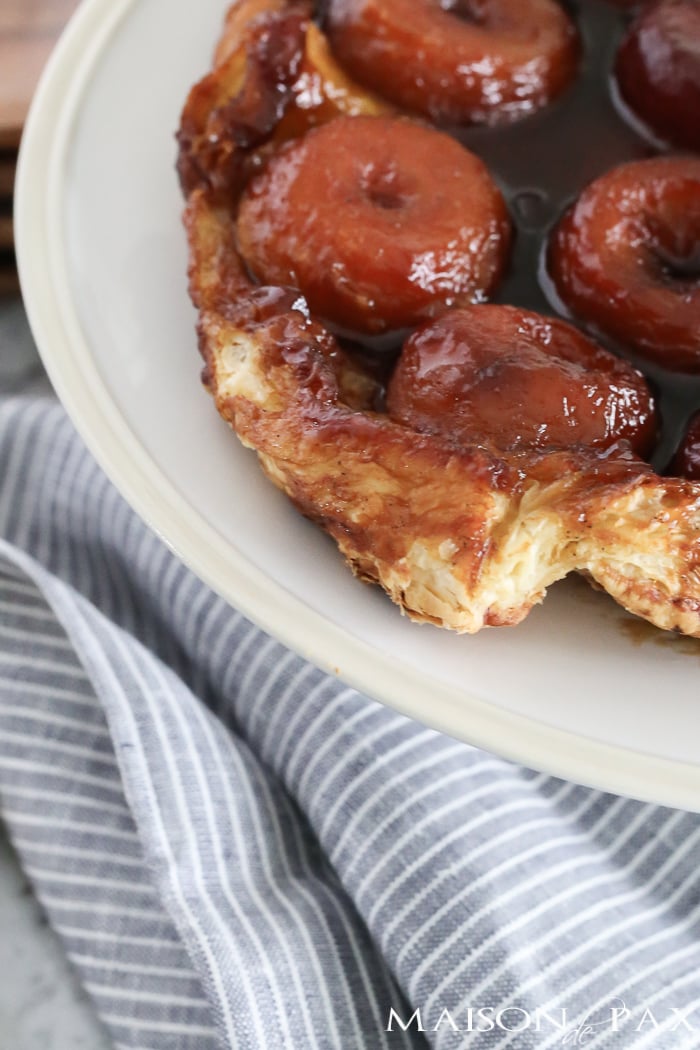 flaky puff pastry and caramelized apples make a gorgeous, rustic apple tarte tatin