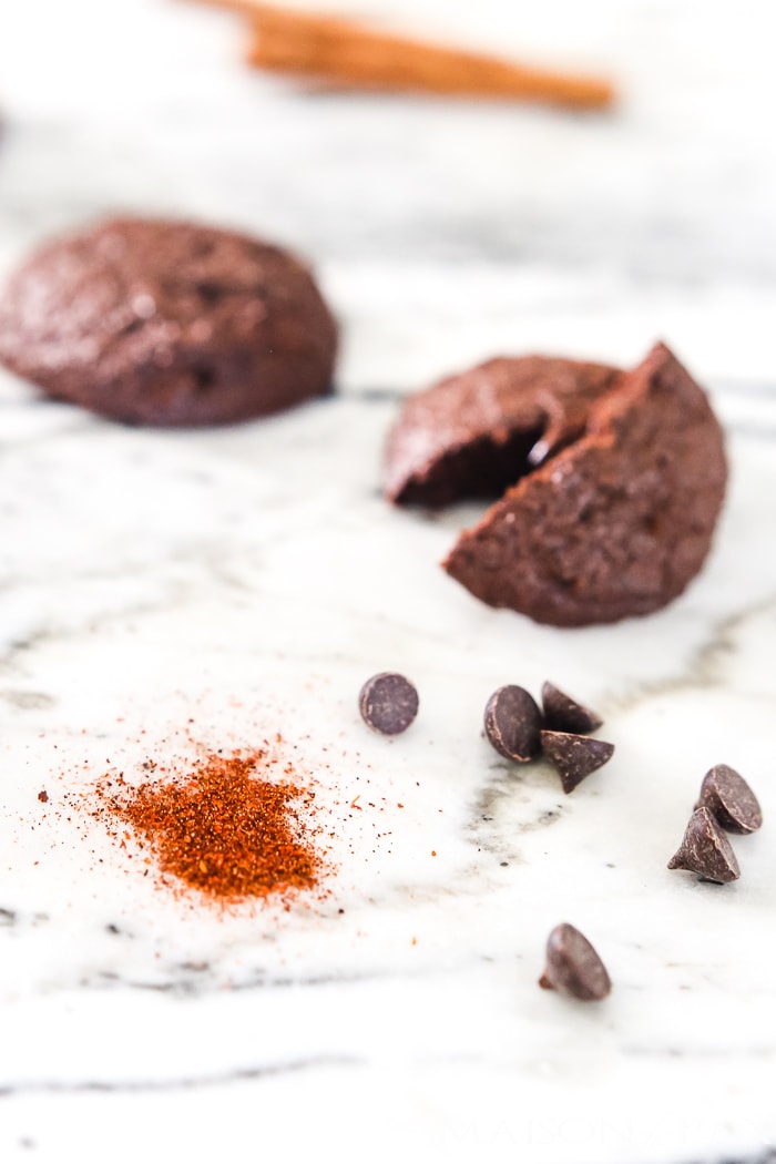 add a pinch of cayenne to chocolate cookies for a distinct kick of flavor #mexicanchocolatecookies