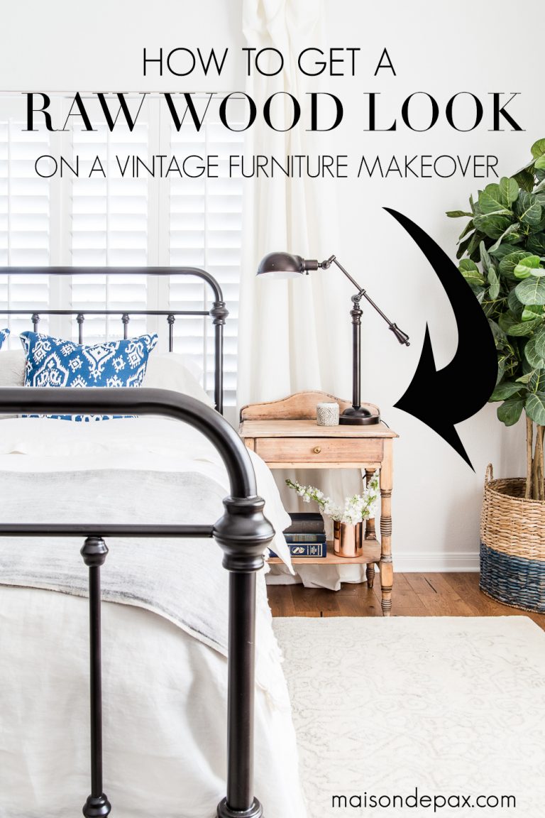 How to get a Raw Wood Look Maison de Pax