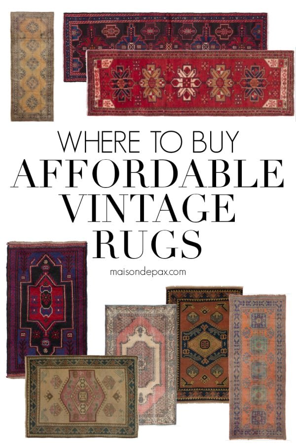 Where to Buy Vintage Rugs Maison de Pax
