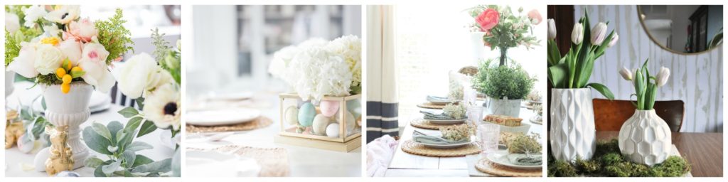 four colorful, decorated Easter tables | Maison de Pax