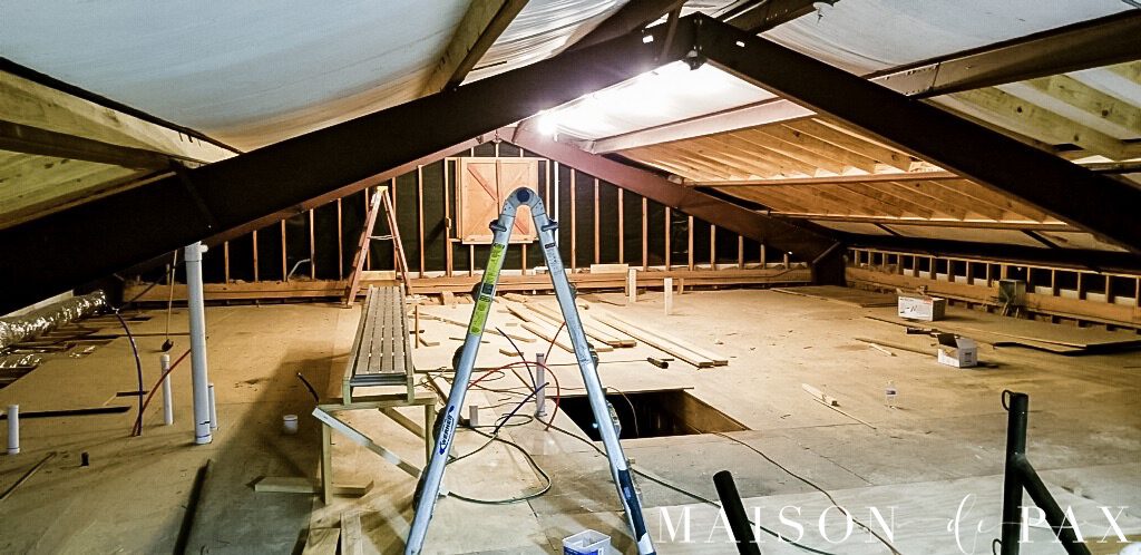 before attic renovation | Maison de Pax