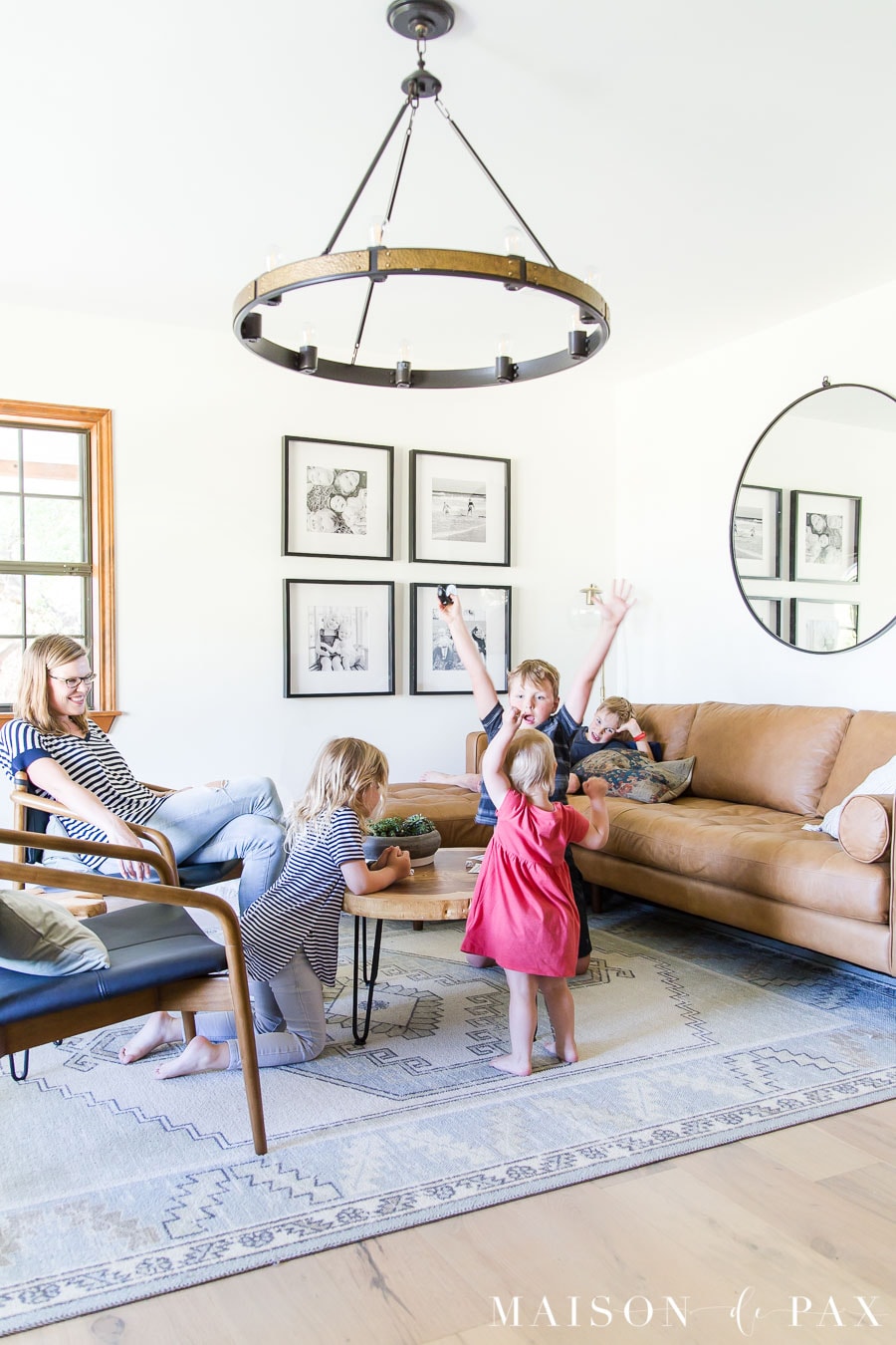 family friendly leather living room furniture | Maison de Pax