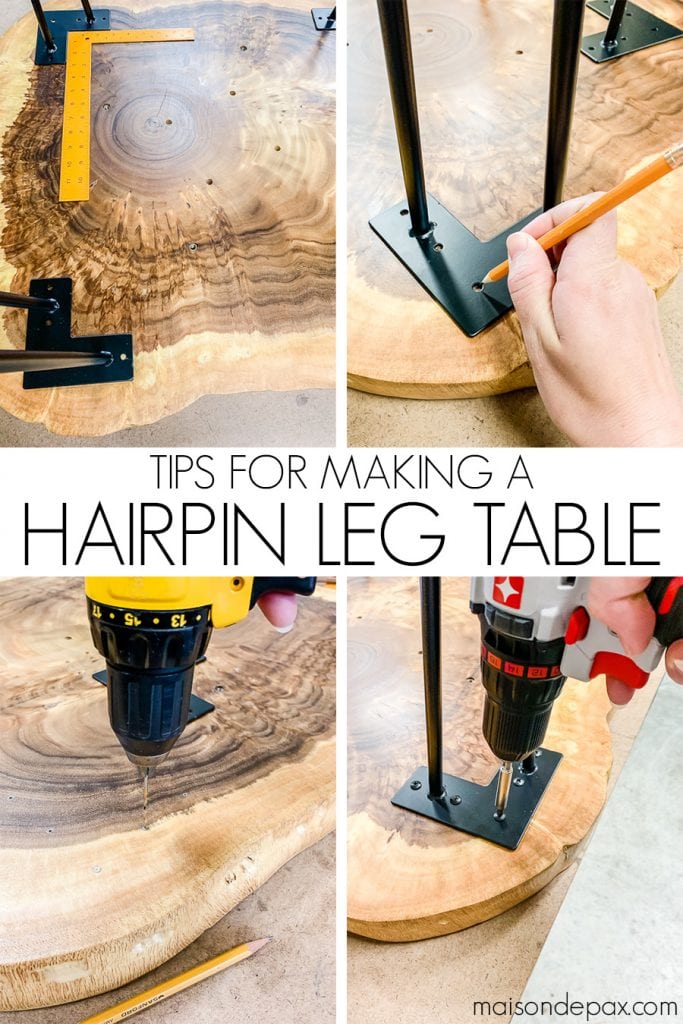 DIY Hairpin Leg Coffee Table - Maison de Pax