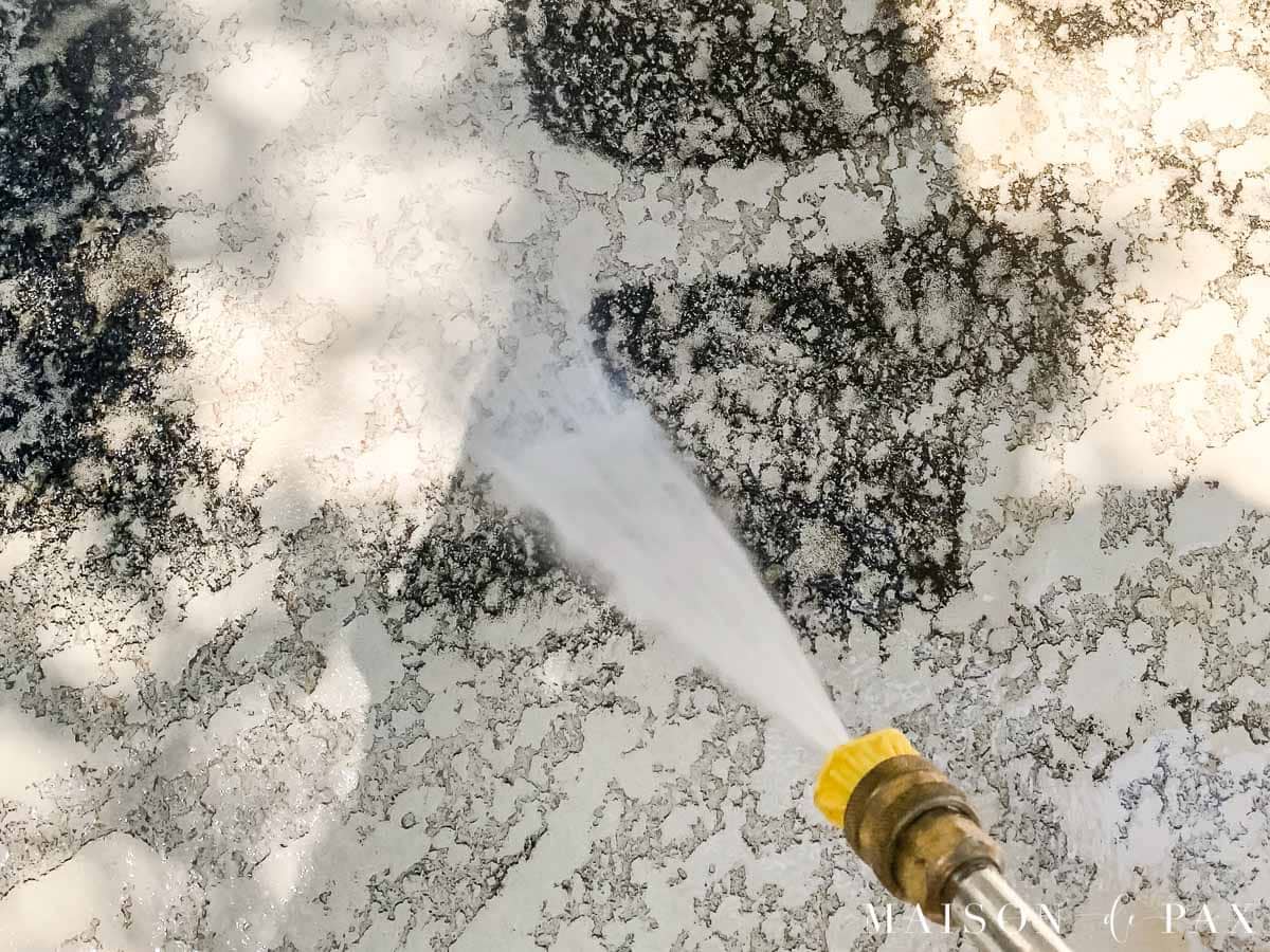 How to pressure wash your concrete for spring- Maison de Pax