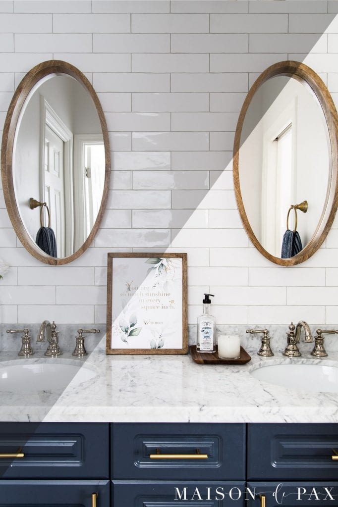 bathroom before and after Lightroom preset | Maison de Pax
