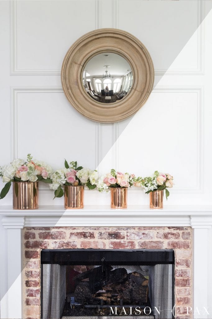 fireplace before and after Lightroom preset | Maison de Pax