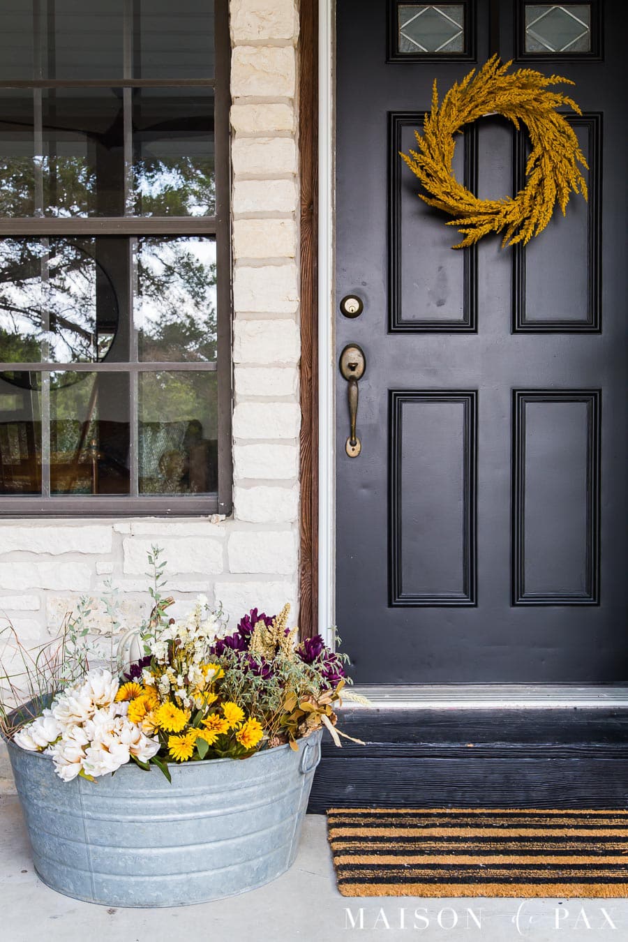 Fall Porch Arrangement (Easy Florals)