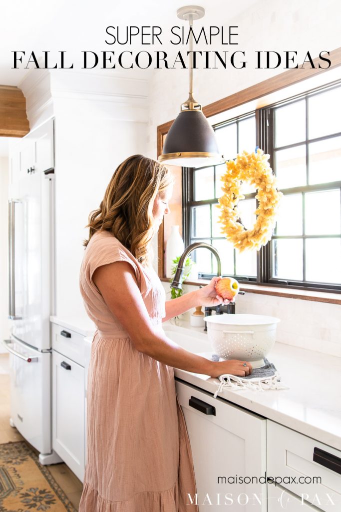 Fall Kitchen Decor (When Less is More) - Maison de Pax