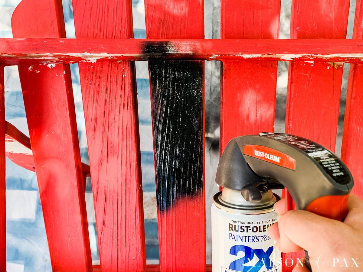 spray painting light, even coats | Maison de Pax