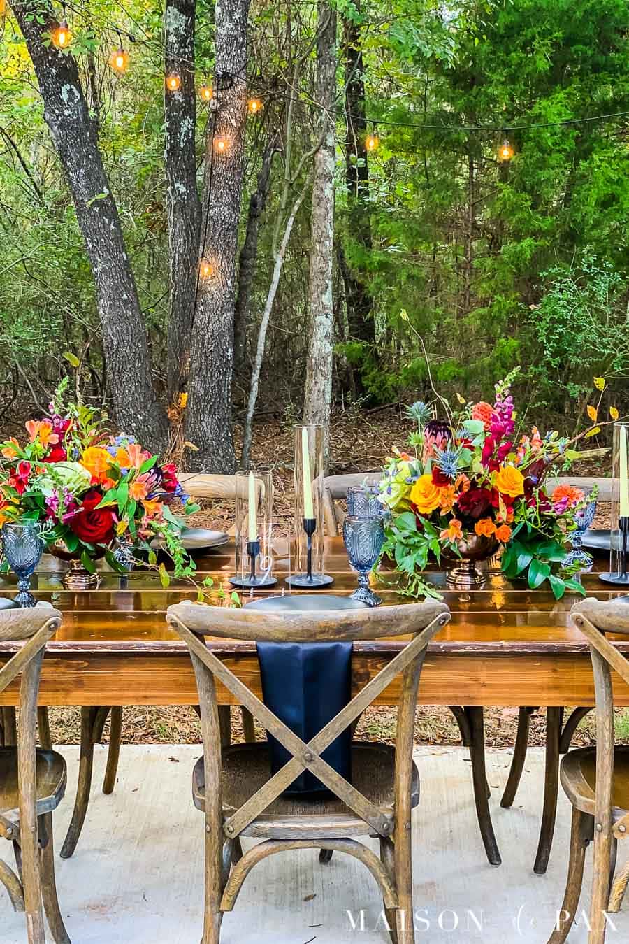 4 inspirational elements to create a rustic outdoor wedding table