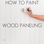 how to paint wood paneling | Maison de Pax