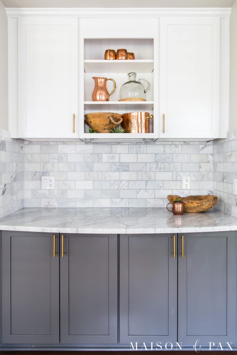 DIY Open Kitchen Shelving - Maison de Pax
