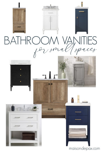 bathroom vanities for small spaces | Maison de Pax