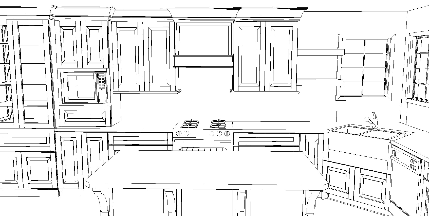 kitchen cabinet plans for a rustic refined kitchen with Kraftmaid | Maison de Pax