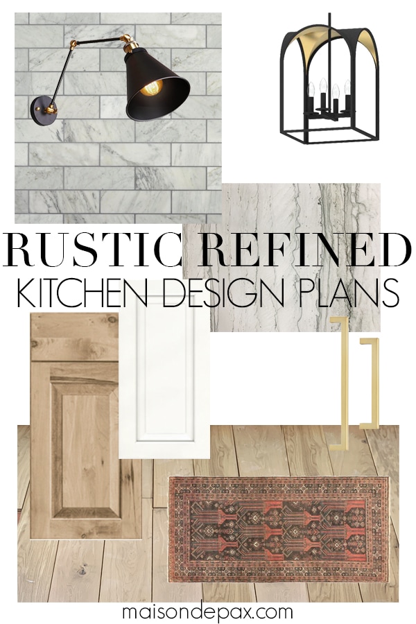 Rustic Refined Kitchen Design Plans