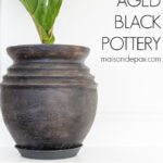 DIY aged black pottery tutorial | Maison de Pax