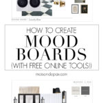 how to create mood boards with free online tools | Maison de Pax