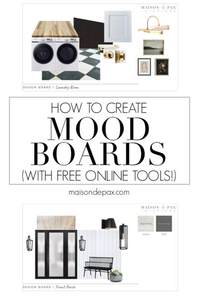 how to create mood boards with free online tools | Maison de Pax