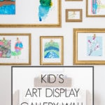 kid's art display gallery wall | Maison de Pax