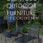 how to paint old metal outdoor furniture so it looks new