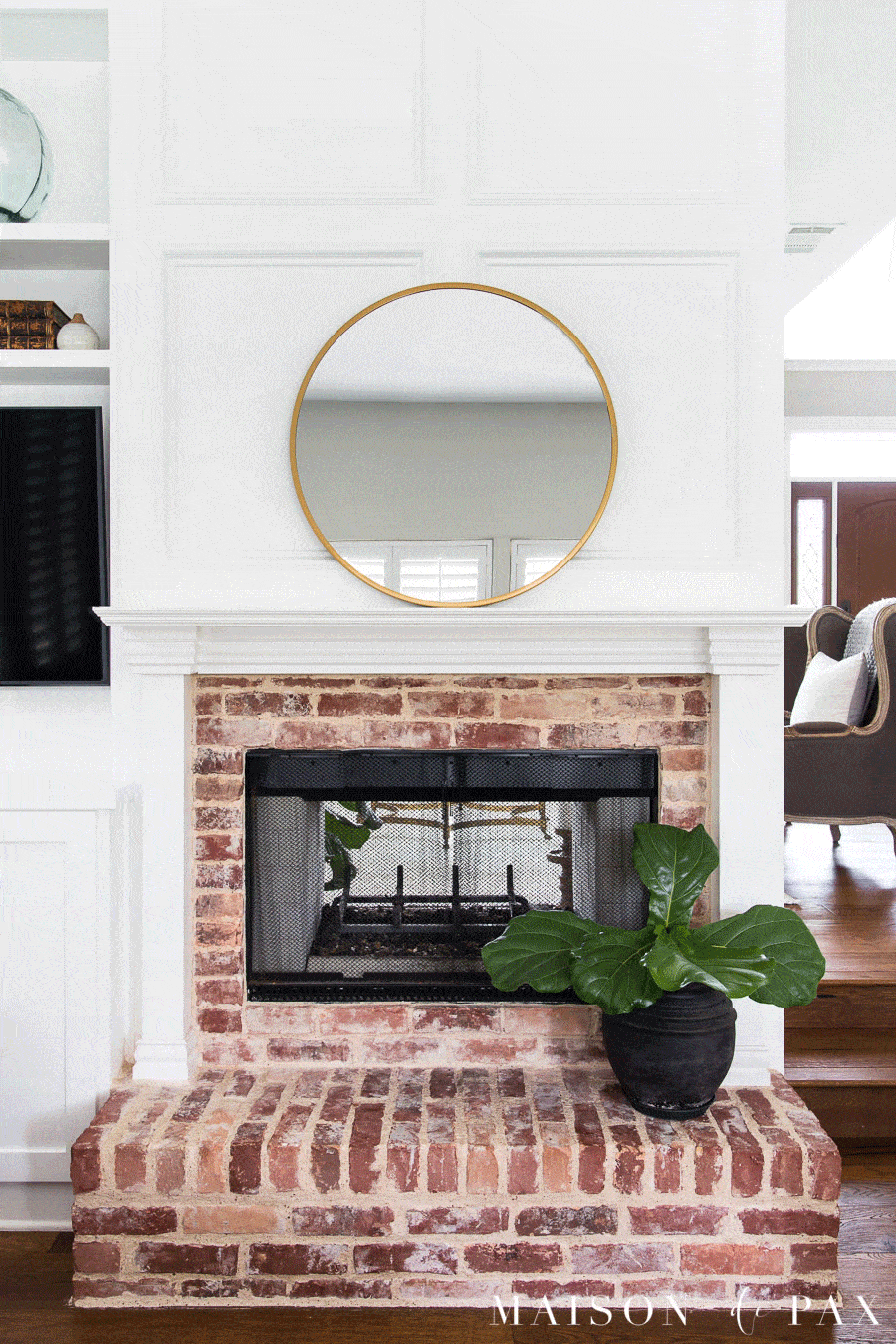5 Simple Mantel Decor Ideas Maison De Pax, Simple Fireplace Mantel Decorating Ideas