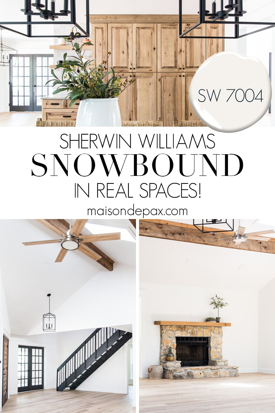 SW 7004 Snowbound in real spaces