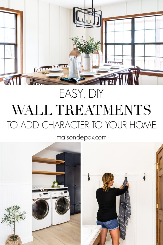 Simple DIY Wood Wall Treatment Ideas - Maison de Pax