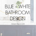 blue and white bathroom design