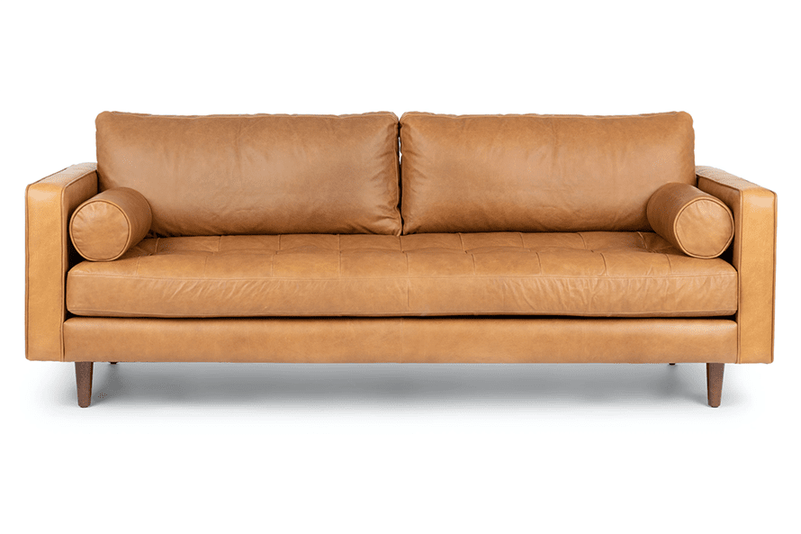 Sven Charme Tan Leather sofa from Article