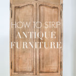 how to strip antique furniture - naked stripped french oak armoire