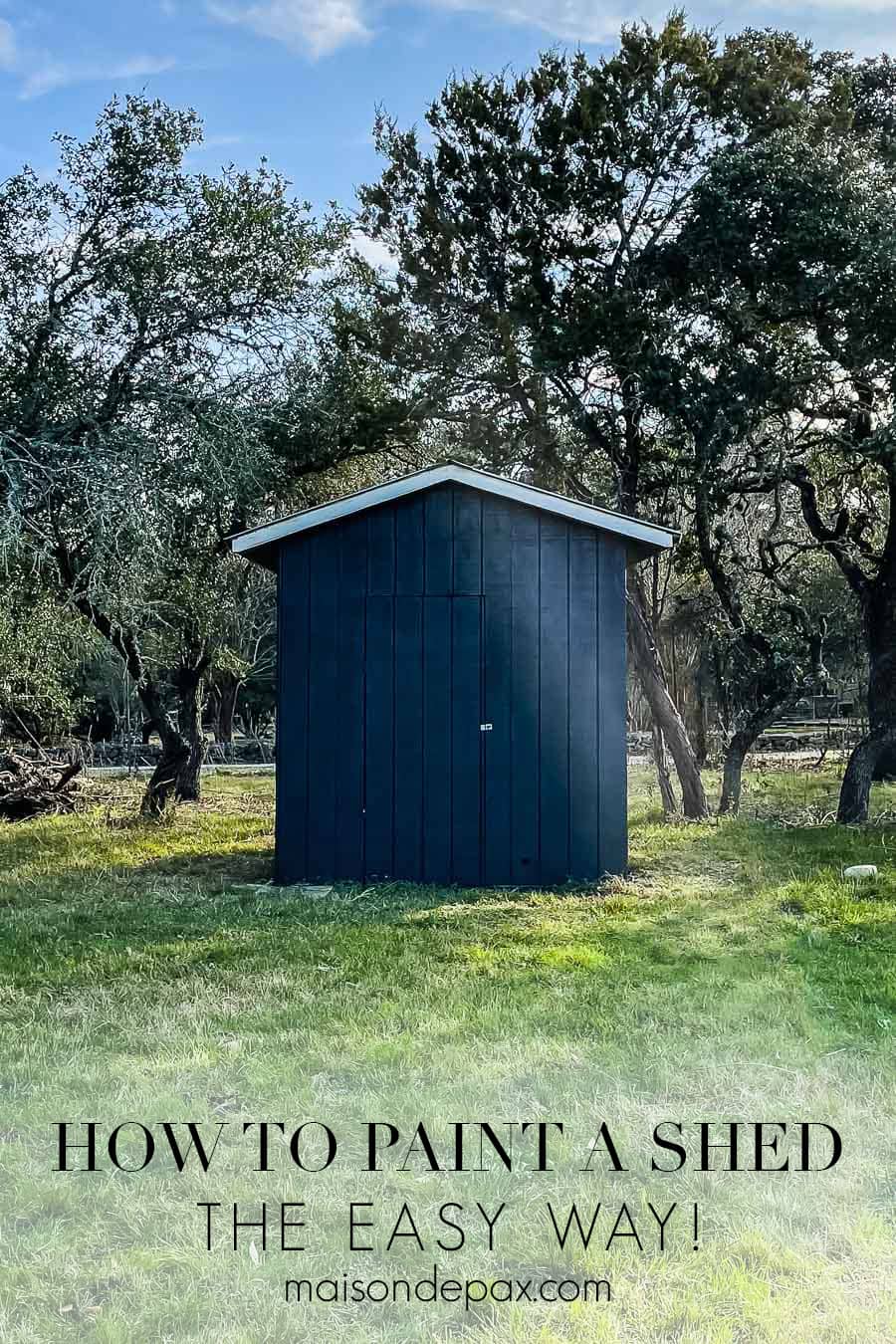 how to paint a shed the easy way