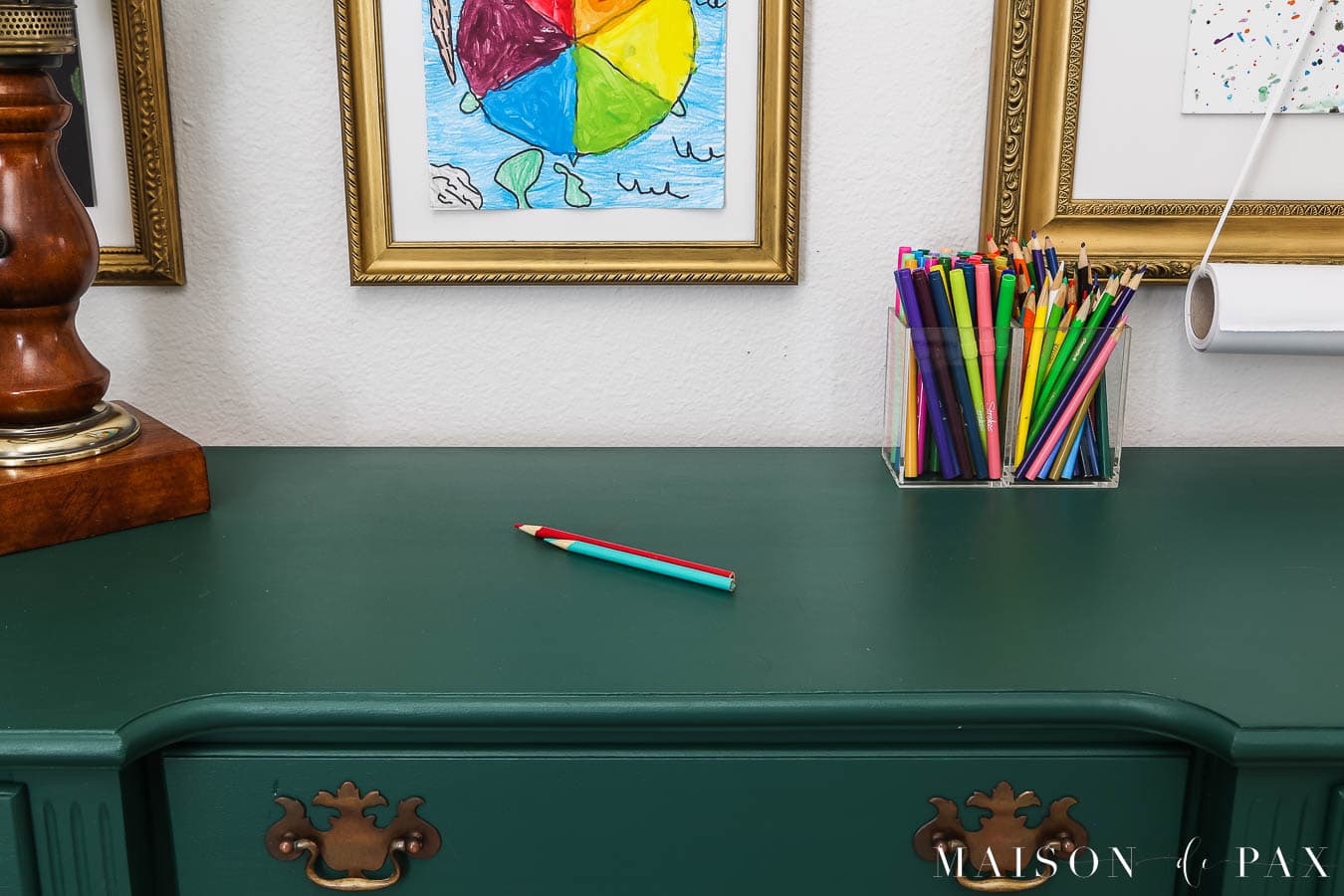 painted wood desk top durable finish