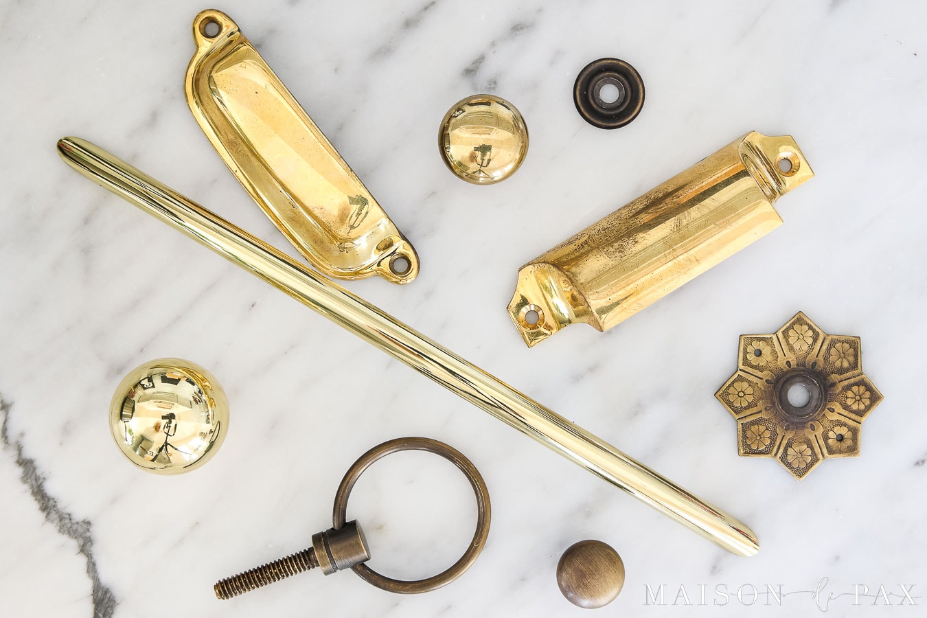 unlaquered brass hardware ages beautifully