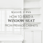 how to build a window seat from unfinished cabinets