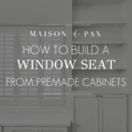 diy window seat from premade cabinets