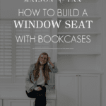 diy window seat with bookcases