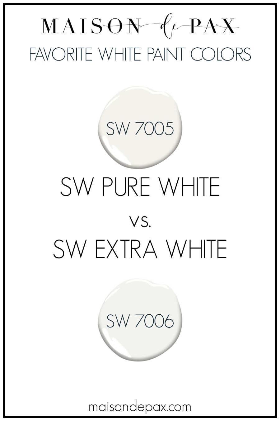 sw pure white vs extra white