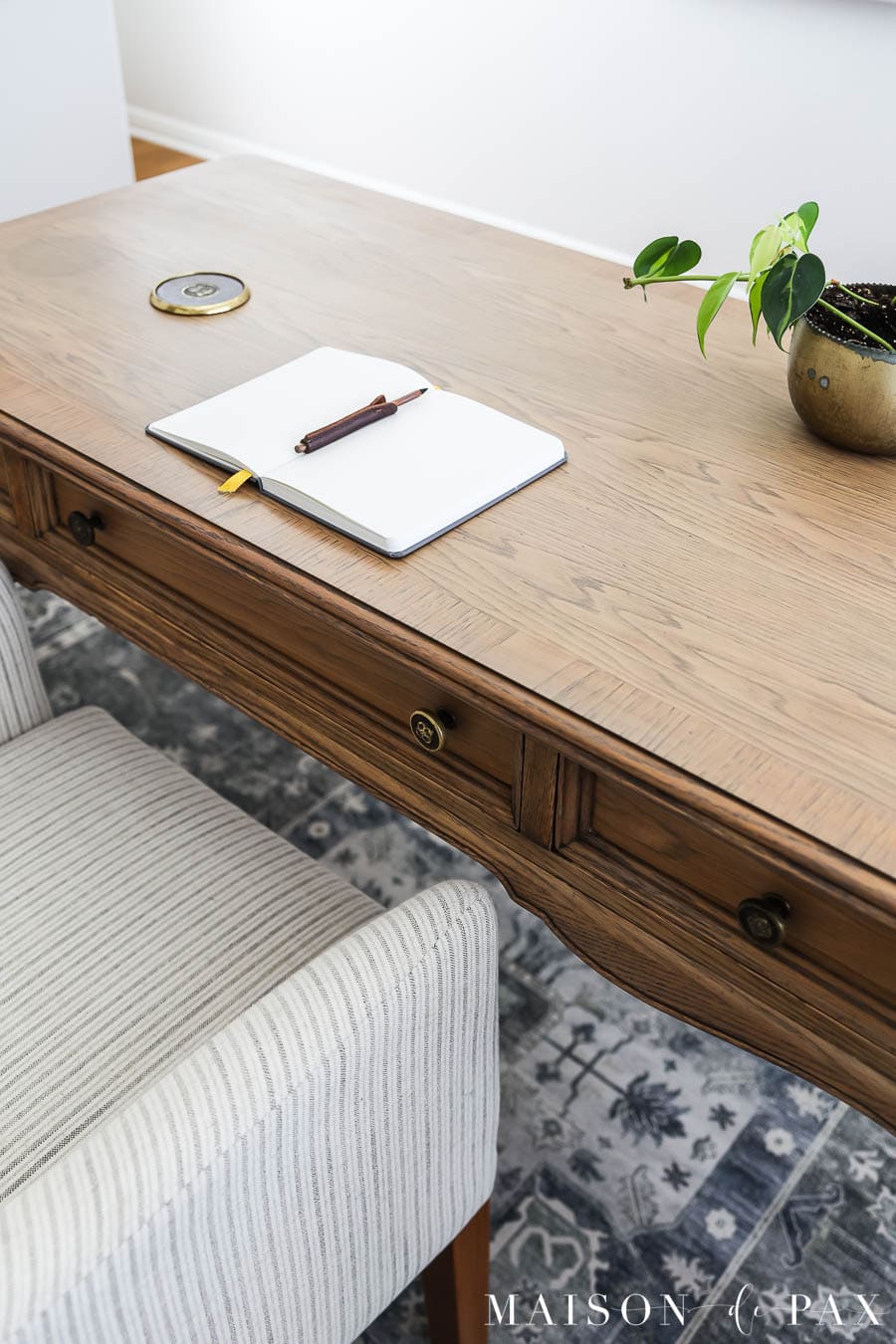 how to refinish a wood desk