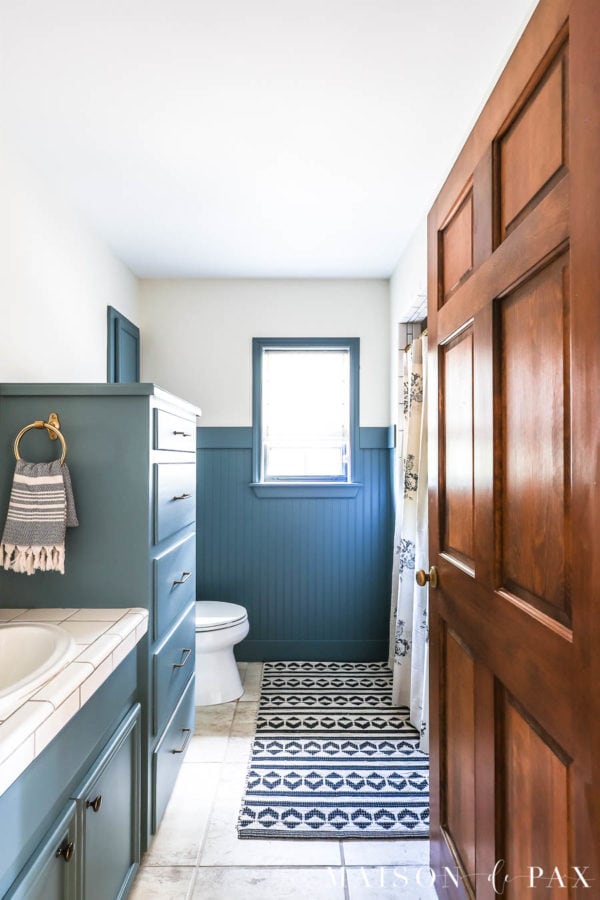 How to Install Beadboard in a Bathroom - Maison de Pax