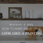 how to make an art print look like a painting with DIY faux oil painting