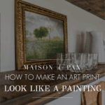 how to make an art print look like a painting with DIY faux oil painting
