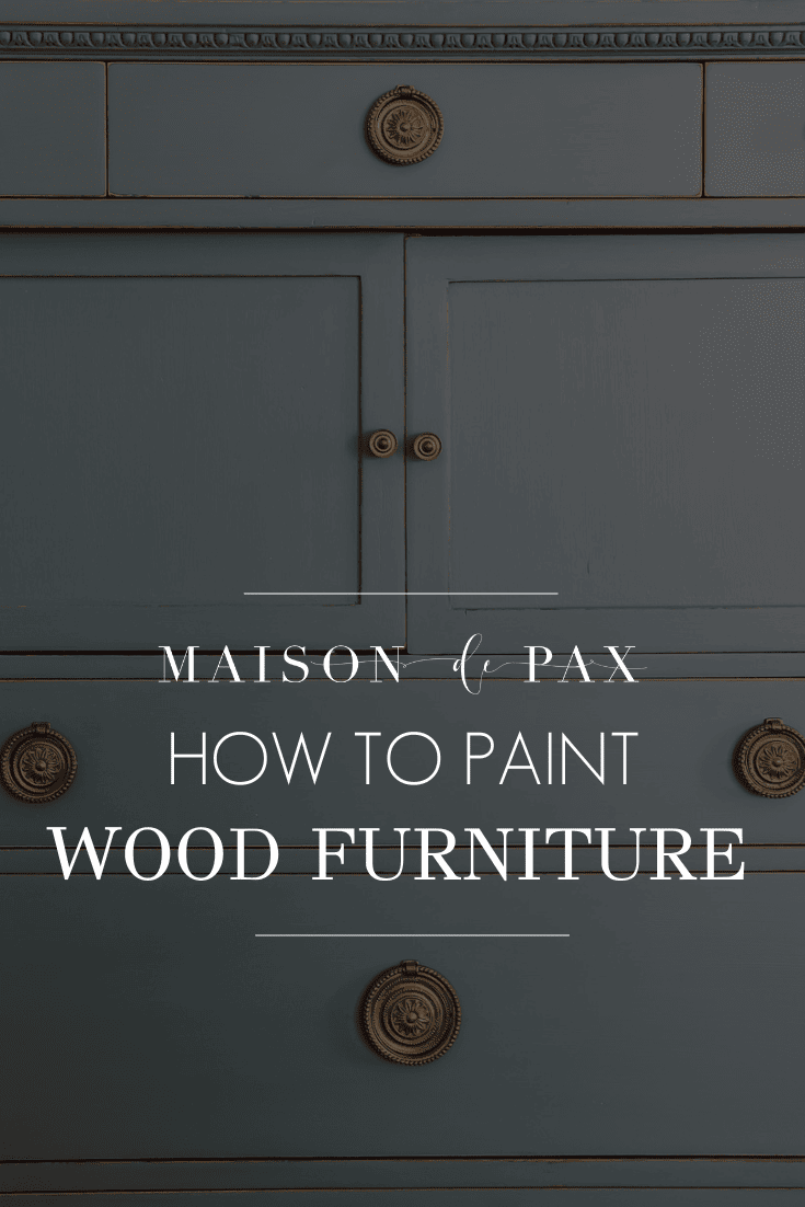 how to paint wood furniture