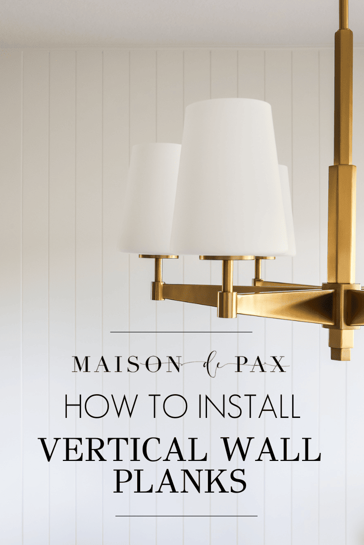 how to install a vertical plank wall