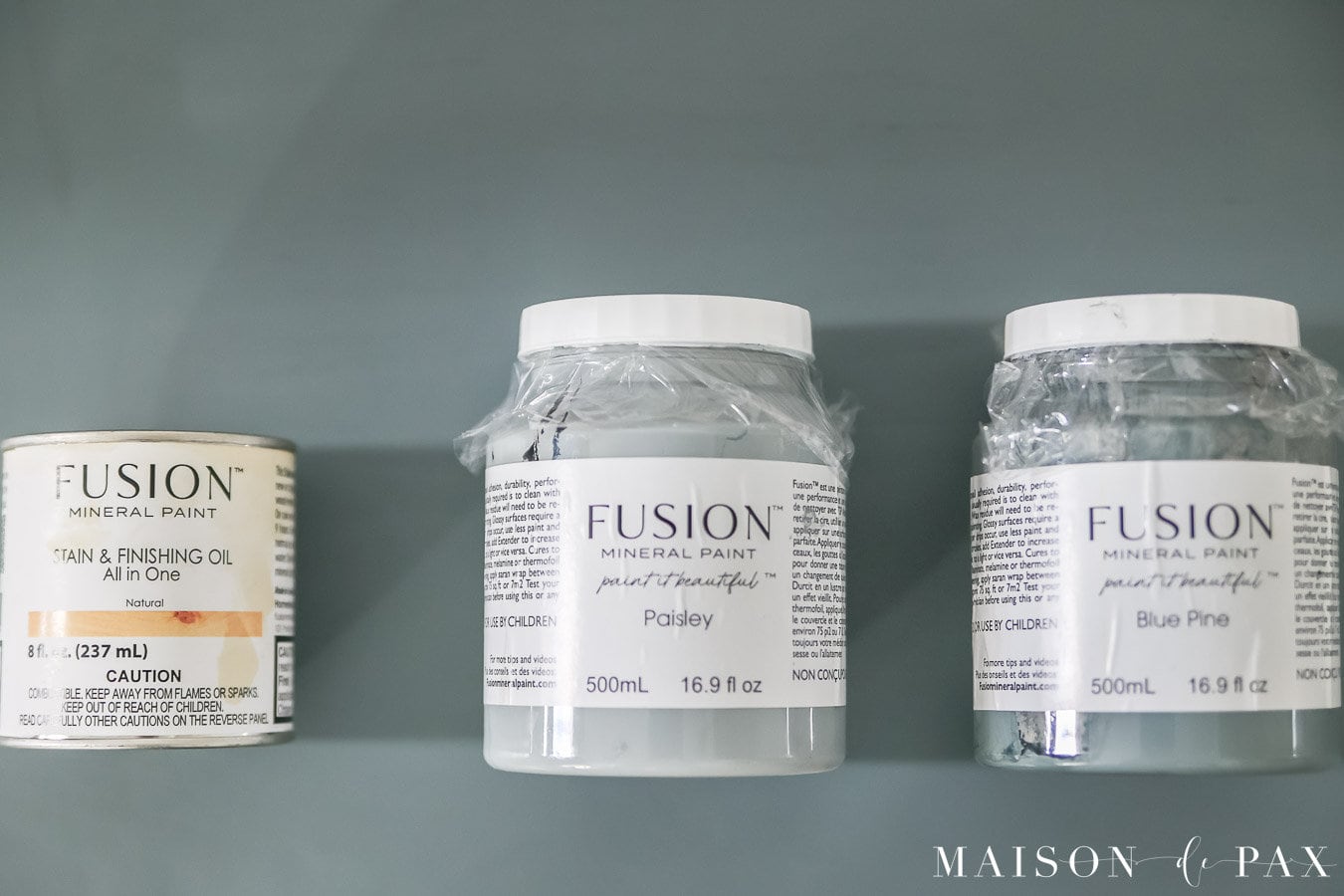 fusion mineral paint and finishing oil