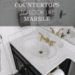 how to paint countertops to look like marble with a simple kit from Amazon!