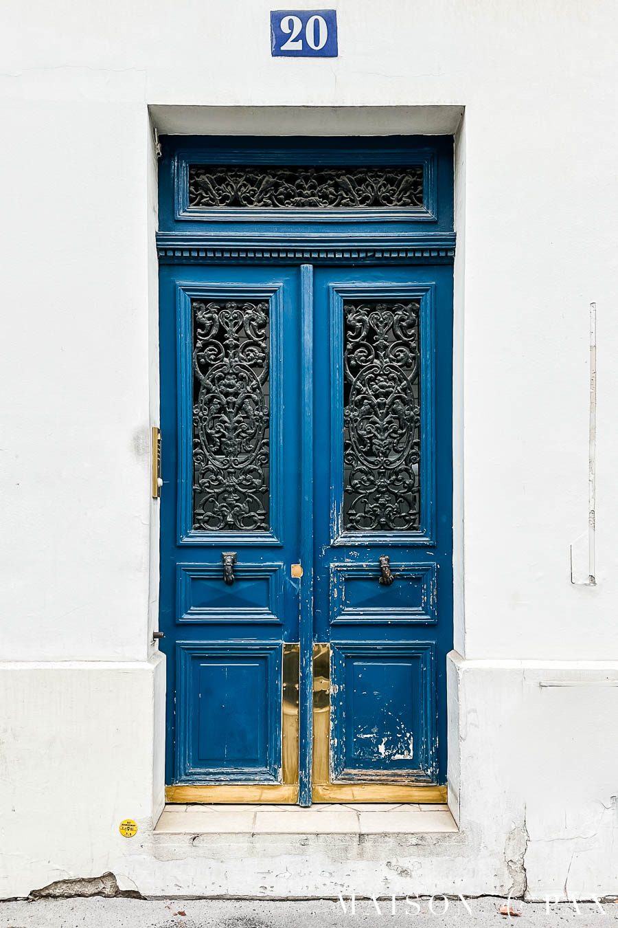 parisian door blue beautiful french doorway